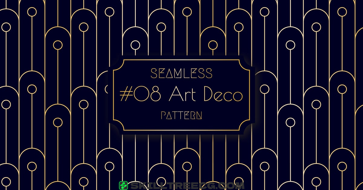 Luxury Art Deco Seamless Pattern（984265）-技能树